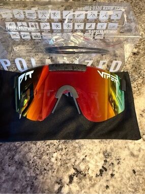 Pit Viper Kids Sunglasses Red Orange Mirror Lens